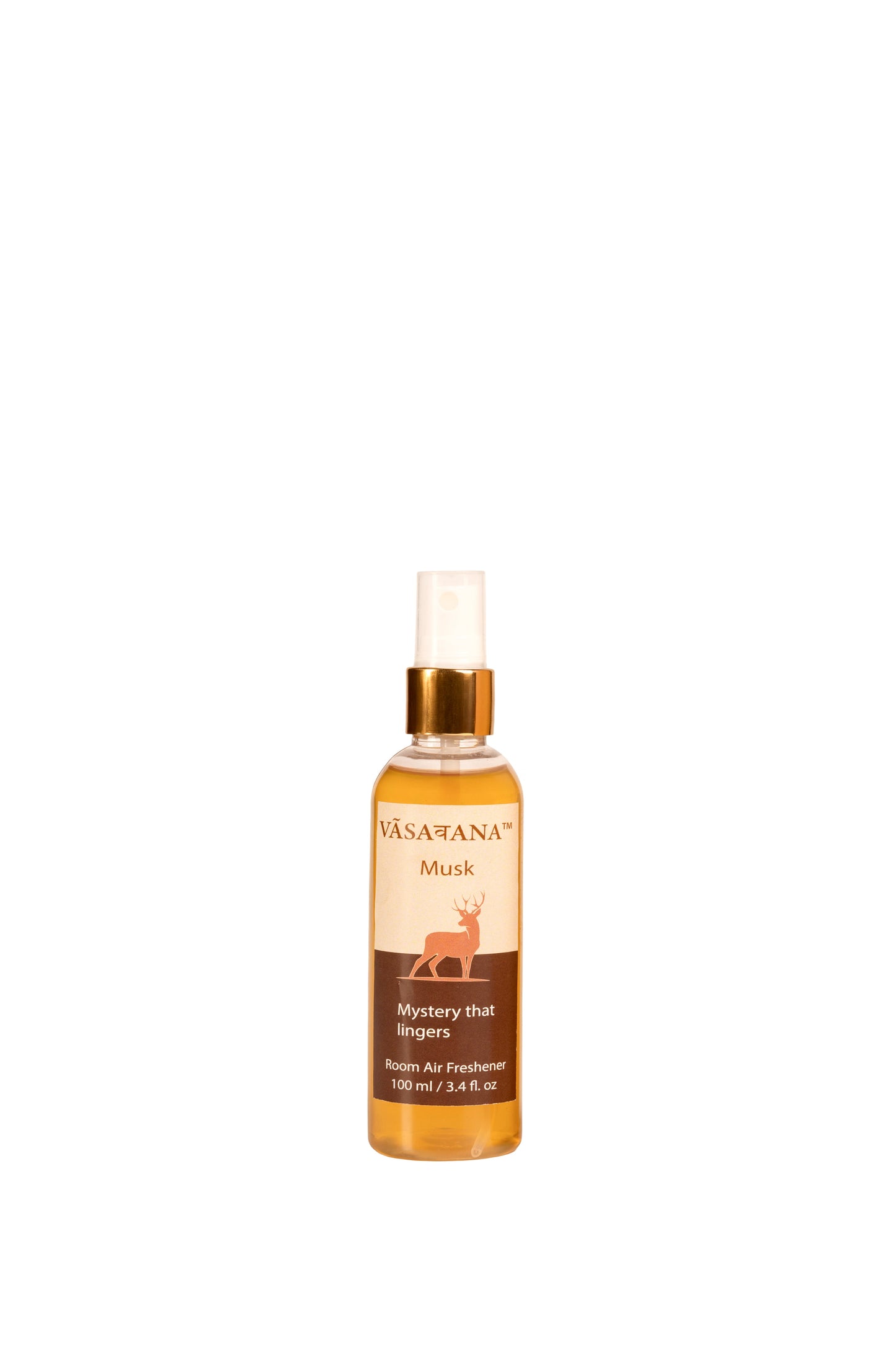 Musk Natural Mist Spray by Vāsaवana | 100 ml / 3.3oz | Made with Musk Crystal, and Fragrance Oil extracts | Ideal for meditation and rituals | Non-alcoholic, non-toxic & vegan | Vasavana