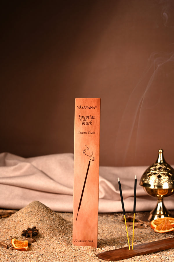 Egyptian Musk Incense Sticks – Pack of 30 | Vasavana