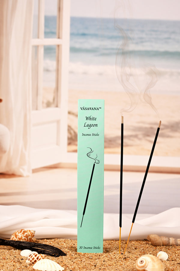 White Lagoon Incense Sticks – Pack of 30 | Vasavana