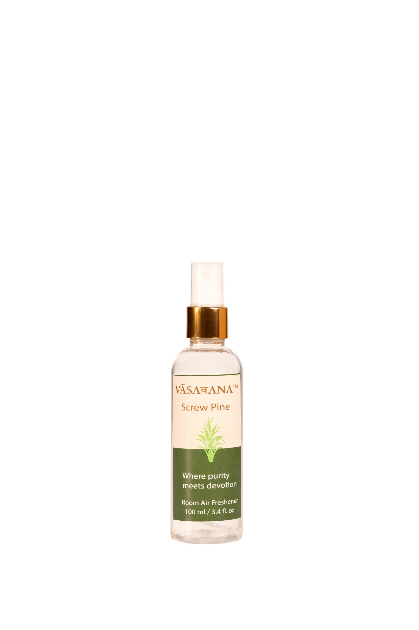 Screw Pine Natural Mist Spray by Vāsaवana | 100 ml / 3.3oz | Made with Screwpine Plant extract | Ideal for meditation and rituals | Non-alcoholic, non-toxic & vegan | Vasavana