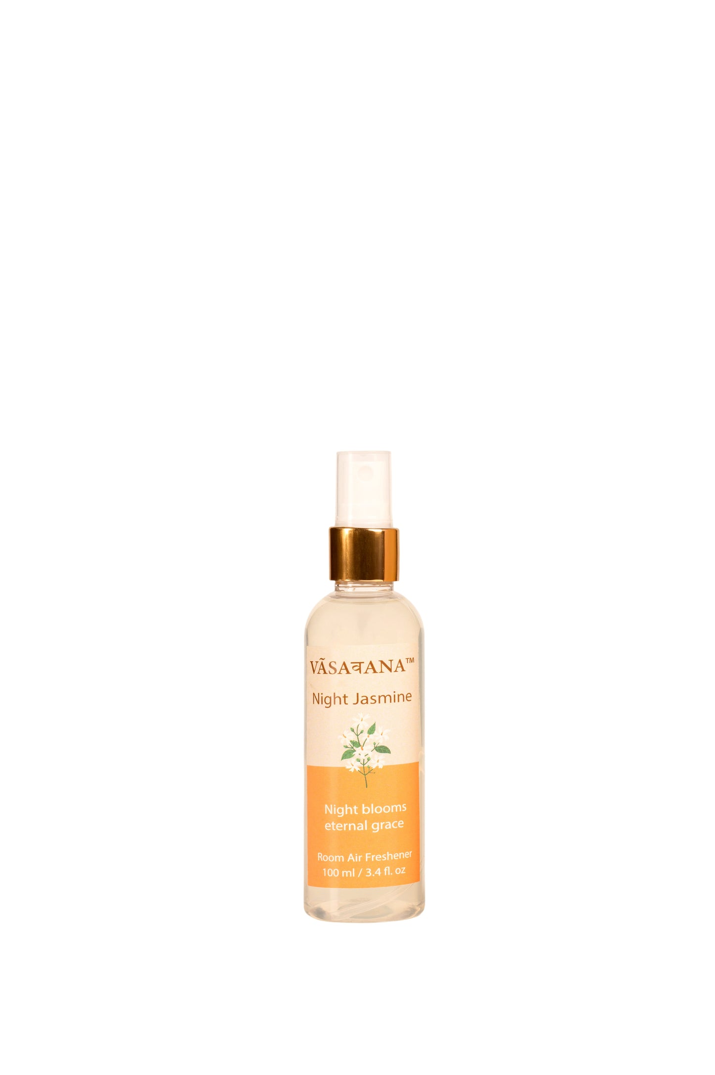 Night Flowering Jasmine Natural Mist Spray by Vāsaवana | 100 ml / 3.3oz | Made with Night Jasmine flower extracts | Ideal for meditation and rituals | Non-alcoholic, non-toxic & vegan | Vasavana
