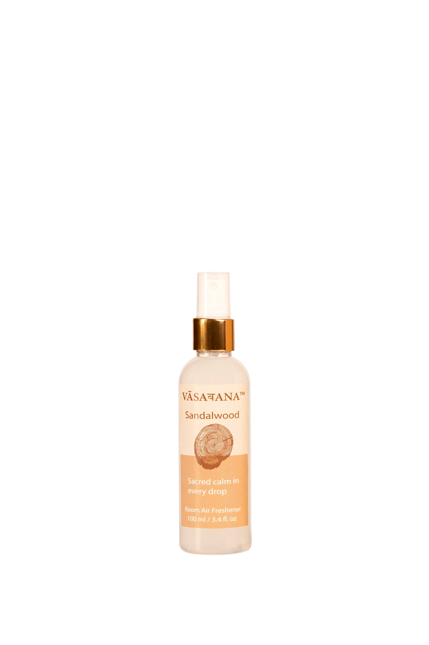Sandalwood Natural Mist Spray by Vāsaवana | 100 ml / 3.3oz | Made with Sandalwood extracts | Ideal for meditation and rituals | Non-alcoholic, non-toxic & vegan | Vasavana