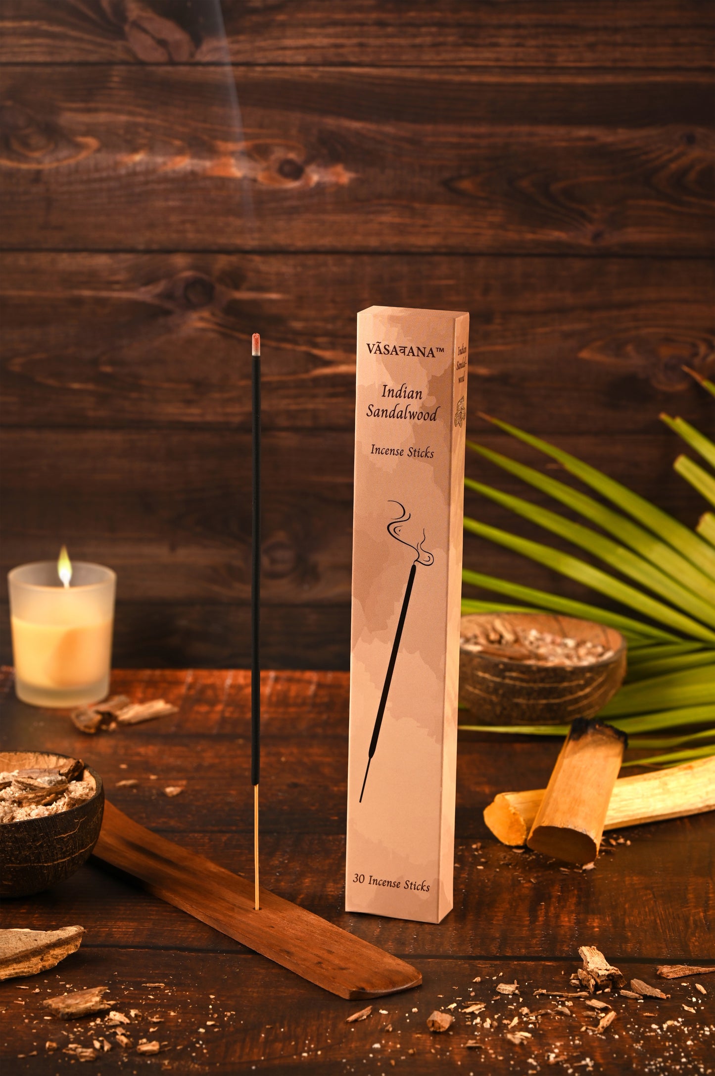 Indian Sandalwood — Incense Sticks 30 Sticks | Vāsaवana