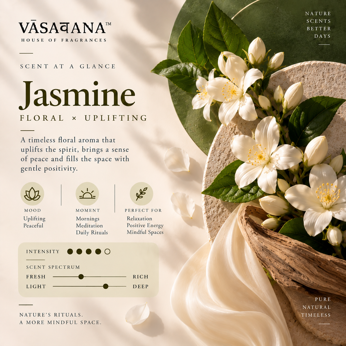 Jasmine Incense Sticks – Pack of 30 | Vasavana