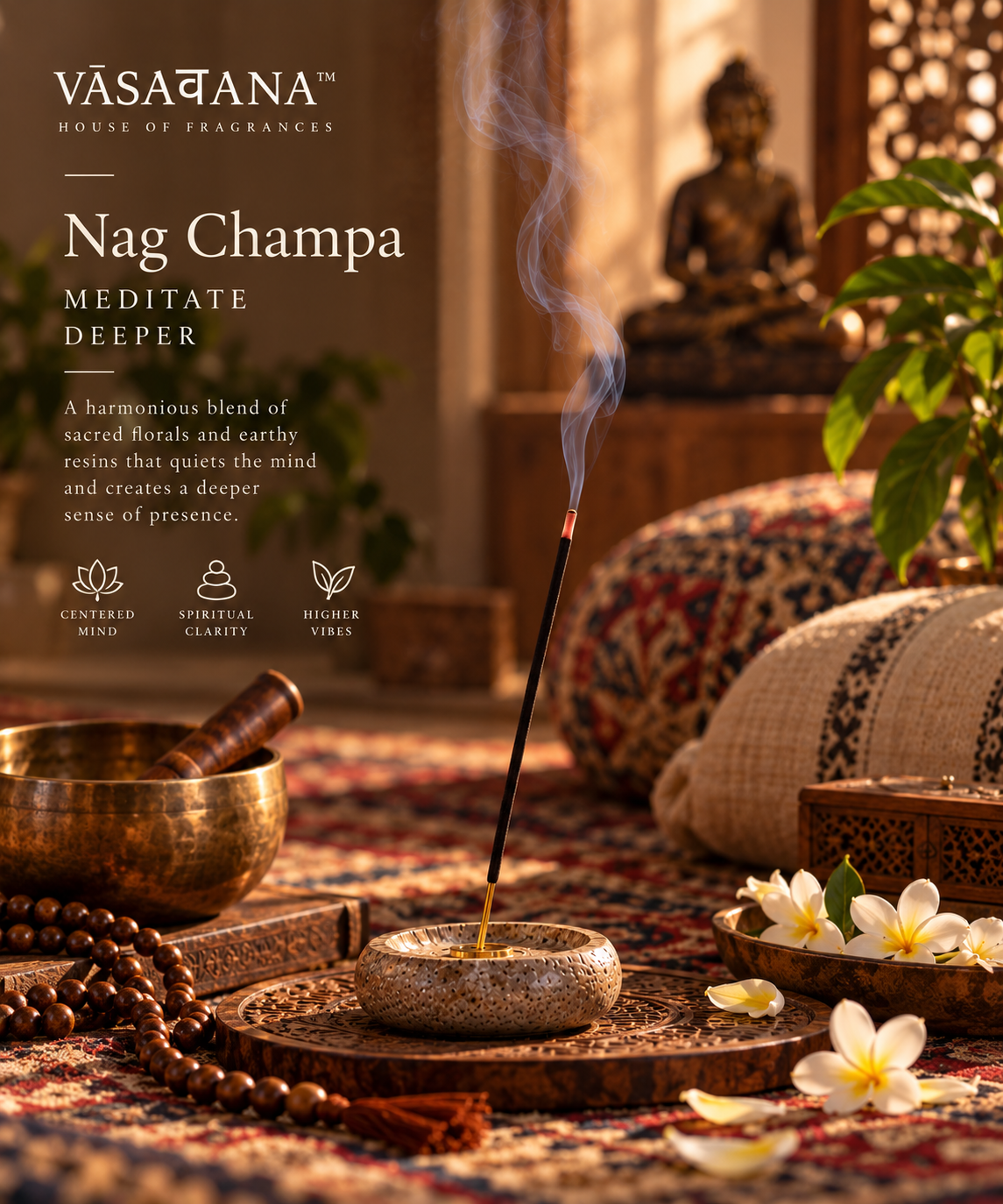 Nag Champa Incense Sticks – Pack of 30 | Vasavana